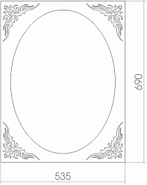 Mixline Зеркало Элит Нью Барс 53.5 – фотография-2